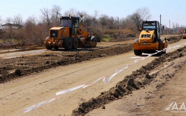 Yenikənd-Biləsuvar avtomobil yolu yenidən qurulur
