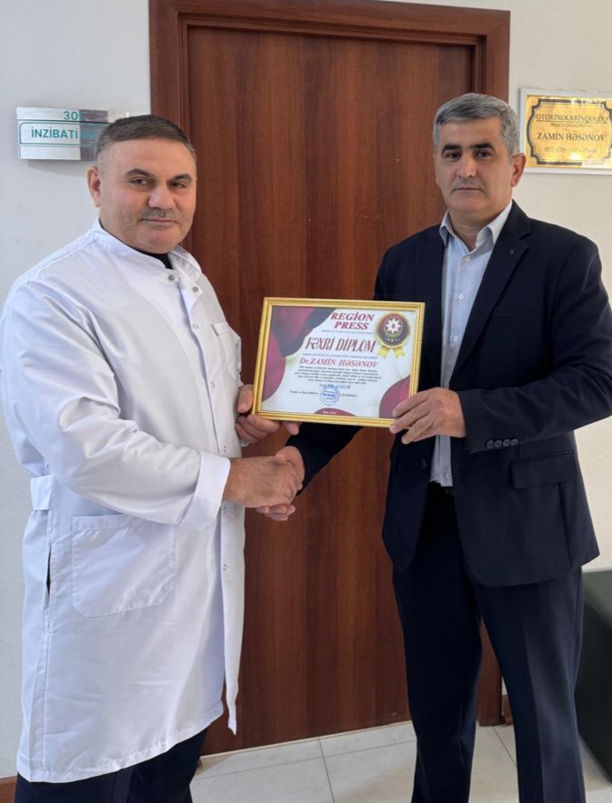 “Zamin həkimi uğurlu fəaliyyətinə görə bu diqqətə layiq bildik”